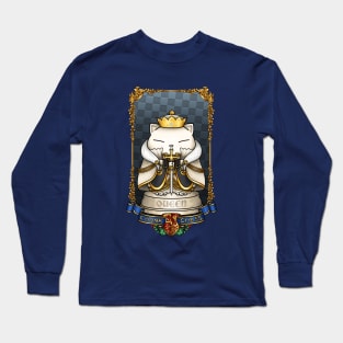 Medieval Chess Cat Queen Long Sleeve T-Shirt